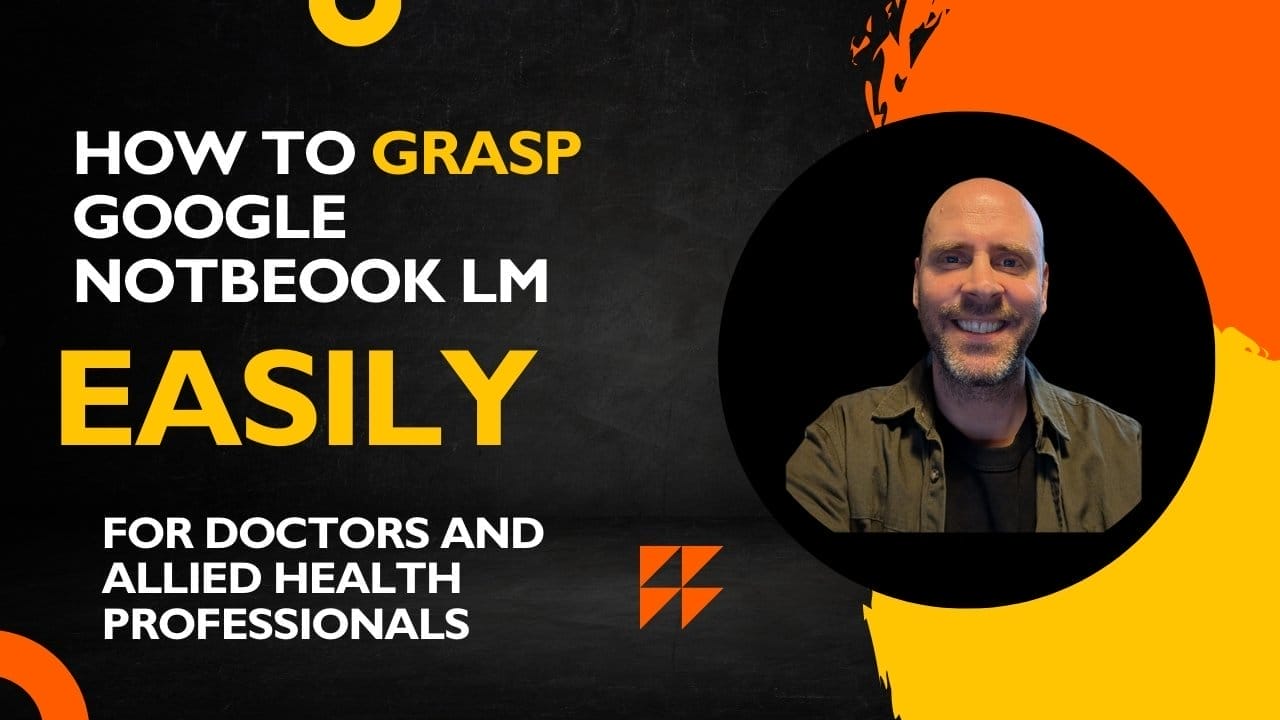 Youtube splash screen with a picture of the head of me on the right. on the left is a title stating how to grasp Notebook LM