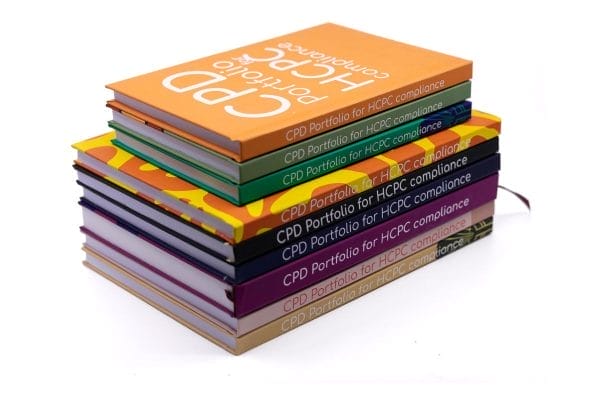Stack of HCPC CPD Portfolios